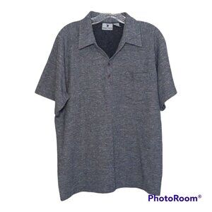 Robert Bruce VTG Men's Short Sleeve Polo Golf Shirt  Gray textured Size 1x